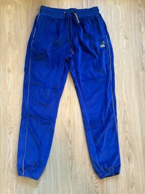 Kangol Velour Joggers in the color Beacon Blue Size Large New with Tags